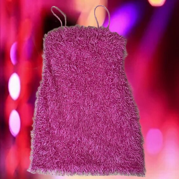 Forever 21 Hot Pink Fringe Mini Dress 💕 - Picture 1 of 3